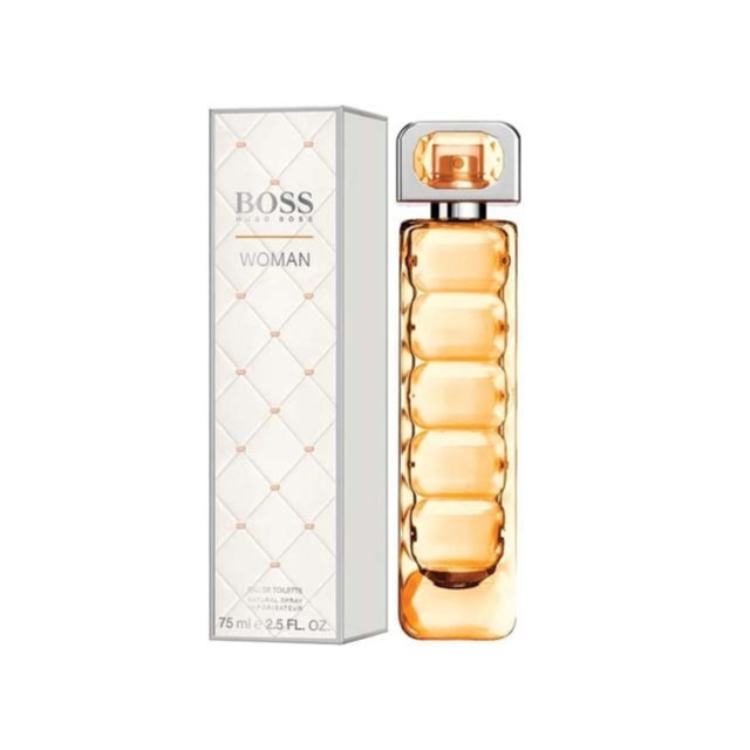 Hugo Boss Boss Woman 75ml EDT perfume with fresh fruity floral scent, original fragrance in Qatar
