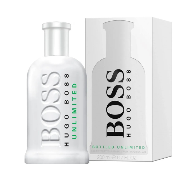 Hugo Boss Bottled Unlimited 100ml EDT perfume with fresh citrus aromatic scent, original fragrance in Qatar

