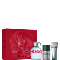 Shop Hugo Boss Hugo Man Gift Set 125 ML EDT at Luca Perfumes Qatar – original men’s fragrance gift set available in Doha, Qatar.