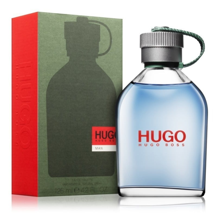 Hugo Boss Hugo Man 125ml EDT perfume with fresh green aromatic scent, original fragrance in Qatar
