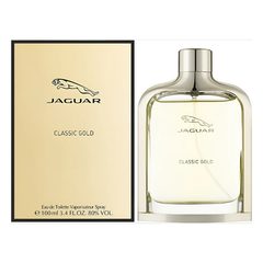 Jaguar Classic Gold 100ML EDT for men elegant woody fragrance available at Luca Perfumes Qatar with fast delivery in Doha
