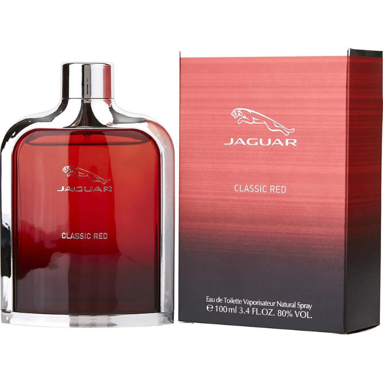 Buy Jaguar Classic Red Eau de Toilette 100ml 100ML EDT in Qatar, fresh men perfume, long lasting scent, best price Doha.