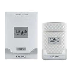 Khadlaj Shiyaaka Snow Eau de Parfum 100ML available at Luca Perfumes Qatar – authentic Khadlaj fragrance in Doha with fast delivery across Qatar
