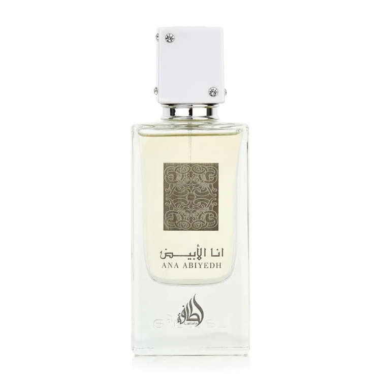 Lattafa Ana Abiyedh 100ML EDP fresh floral oriental fragrance for women available at Luca Perfumes Qatar with fast delivery in Doha
