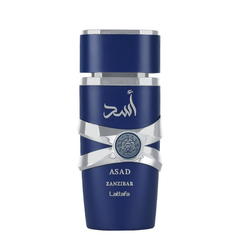 Lattafa Asad Zanzibar 100ML EDP warm spicy oriental fragrance for men available at Luca Perfumes Qatar with fast delivery across Doha
