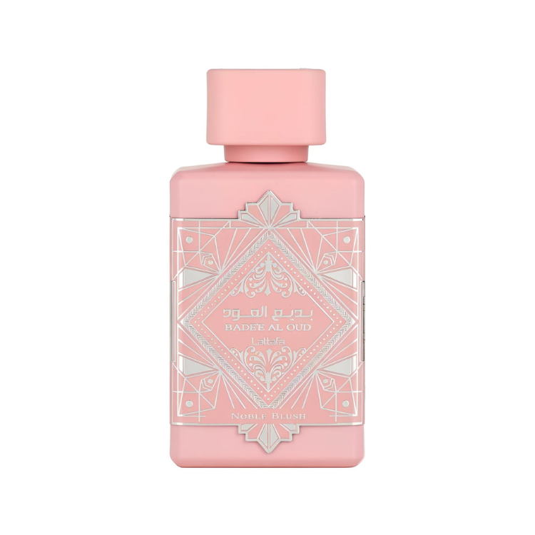 Lattafa Badee Al Oud Noble Blush EDP 100ML available at Luca Perfumes Qatar – luxurious floral gourmand fragrance perfume in Qatar
