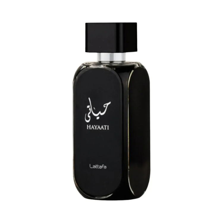 Lattafa Hayaati Black 100ML EDP rich floral oriental fragrance for women available at Luca Perfumes Qatar with fast delivery across Doha
