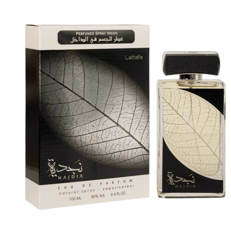 Lattafa Najdia 100ML EDP elegant floral oriental fragrance for women available at Luca Perfumes Qatar with fast delivery across Doha
