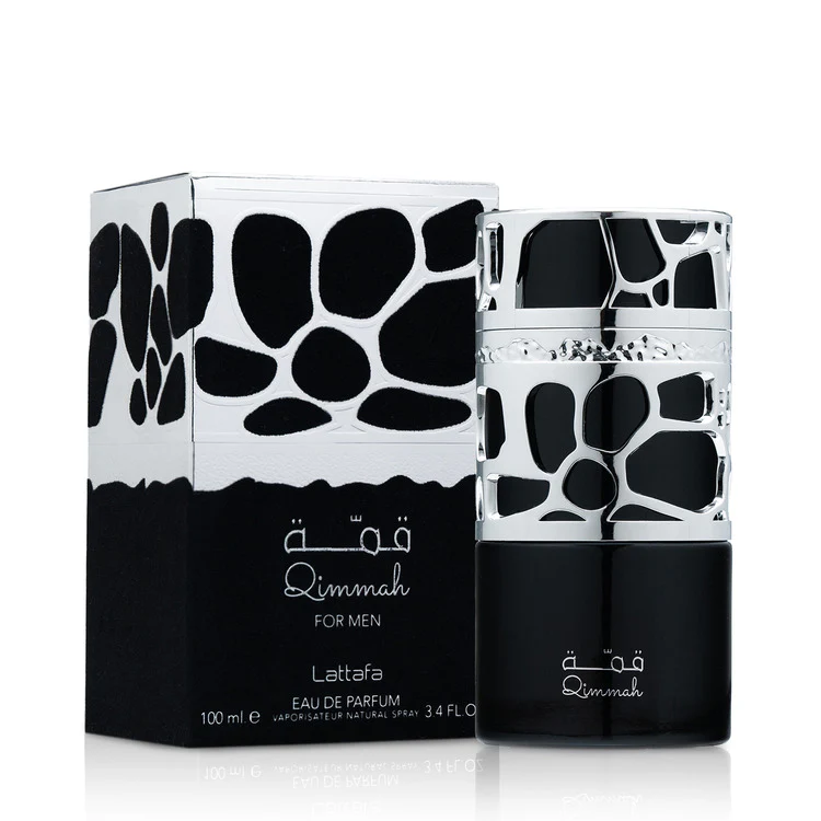 Lattafa Qimmah For Men 100ML EDP fresh spicy woody fragrance for men available at Luca Perfumes Qatar with fast delivery across Doha

