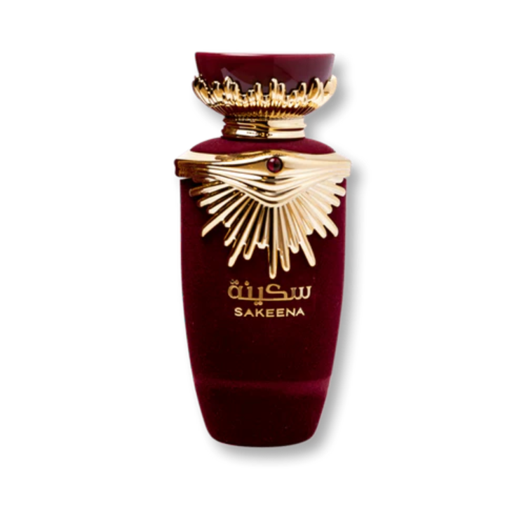 Lattafa Sakeena 100ML EDP elegant floral oriental fragrance for women available at Luca Perfumes Qatar with fast delivery in Doha
