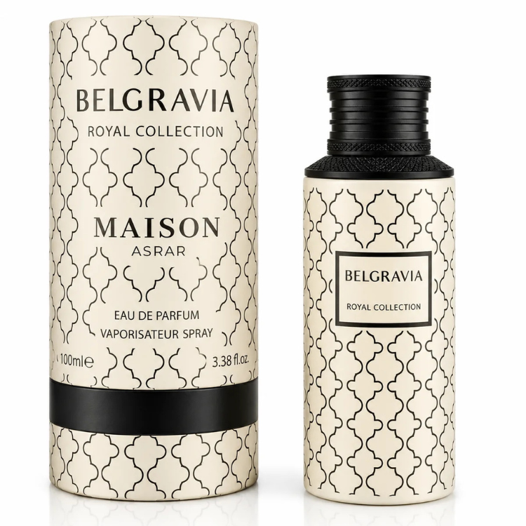 Maison Asrar Belgravia Eau de Parfum 100ML available at Luca Perfumes Qatar – luxurious unisex fragrance perfume in Qatar
