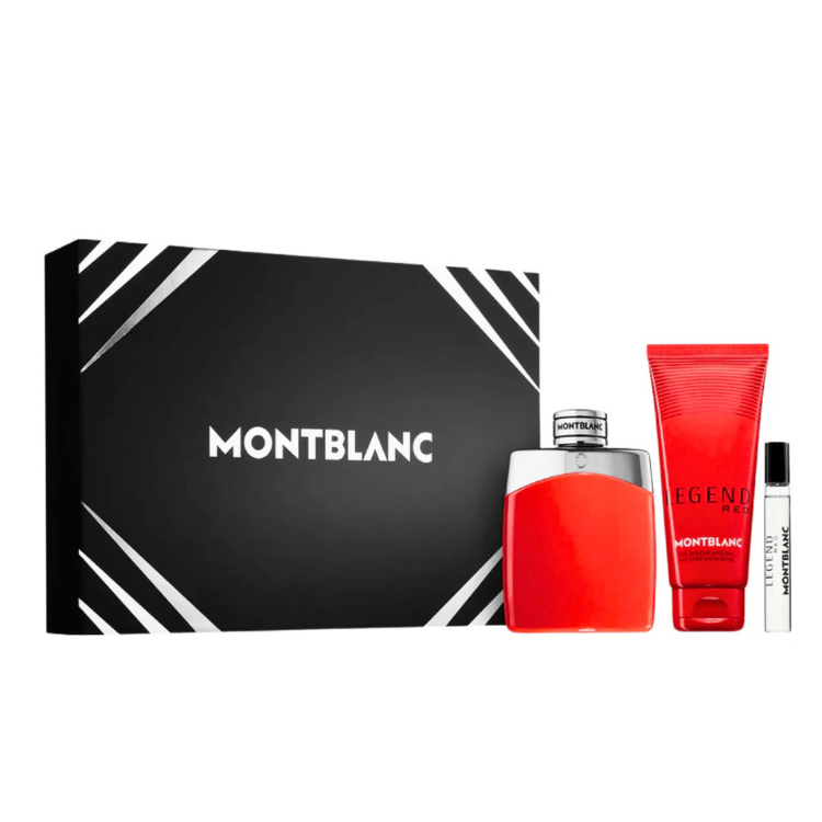 Montblanc Legend Red Gift Set 100ML EDP men perfume Luca Perfumes Qatar
