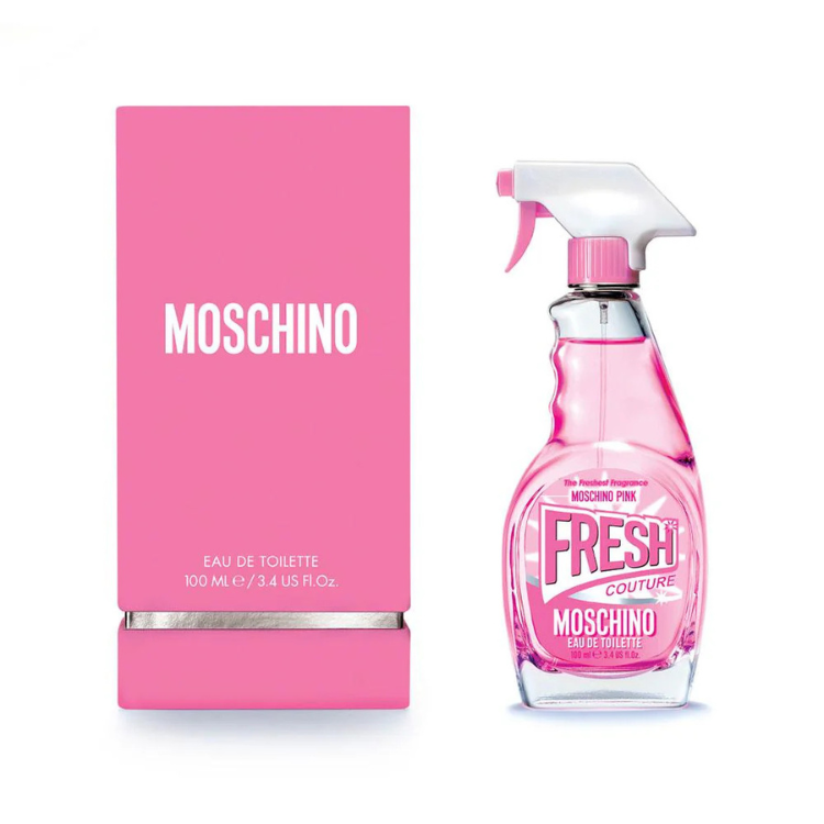 Buy Moschino Pink  Eau de Toilette 100ml 100ML EDT in Qatar, playful women perfume, fresh scent, best price Doha.
