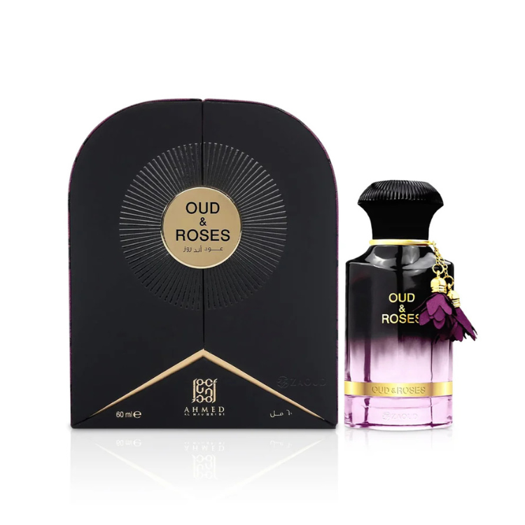 Ahmed Al Maghribi Oud & Roses EDP 60ml by Luca Perfumes Qatar, perfume in Qatar
