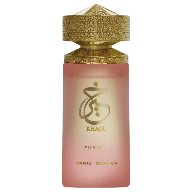 Paris Corner Khair Fusion 100 ML EDP at Luca Perfumes Qatar, original unisex Arabic perfume with rich oud, amber, and woody notes available in Doha, Qatar with fast delivery.
