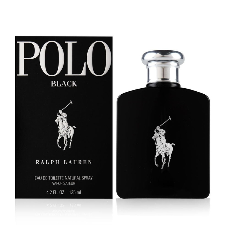 Polo Ralph Lauren Black 125ml EDT original men’s perfume available at Luca Perfumes Qatar in Doha Qatar
