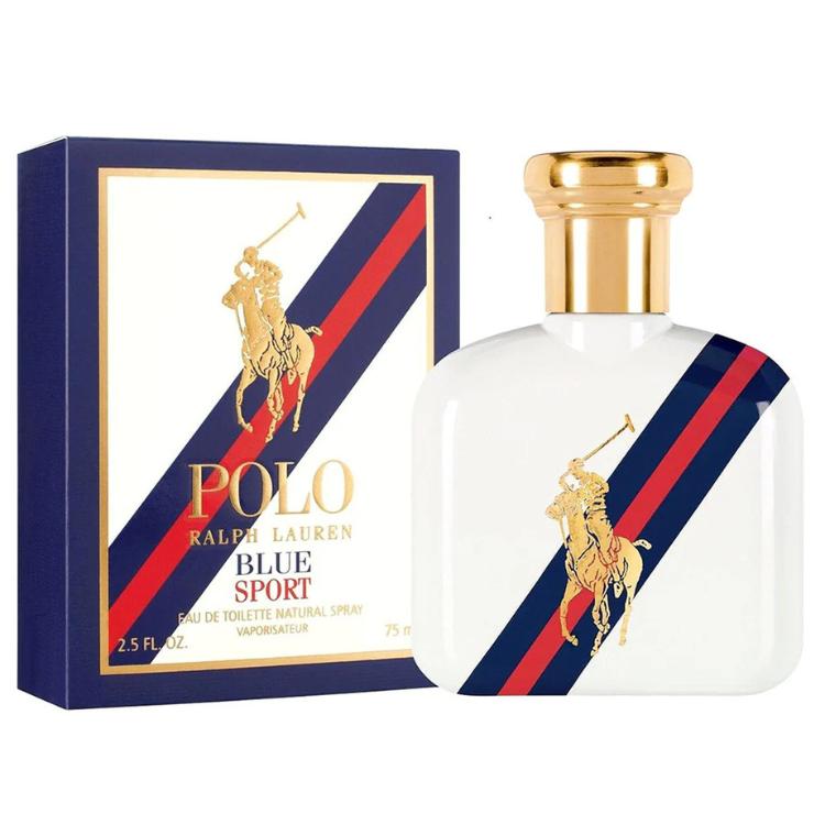 Polo Ralph Lauren Blue Sport 75ml EDT original men’s perfume available at Luca Perfumes Qatar in Doha Qatar
