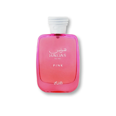 Rasasi Hawas For Her Pink Eau De Parfum 100ML at Luca Perfumes Qatar – fresh floral and fruity women’s fragrance available in Qatar with fast delivery.

