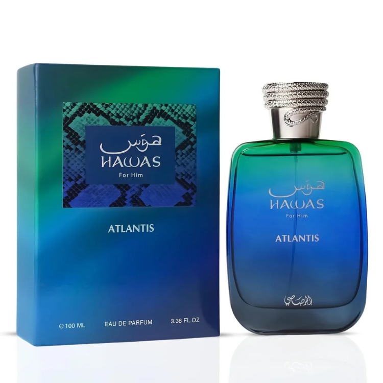 Rasasi Hawas For Him Atlantis 100ML EDP men perfume Luca Perfumes Qatar

