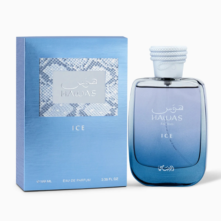 Rasasi Hawas Ice 100ML EDP men perfume Luca Perfumes Qatar
