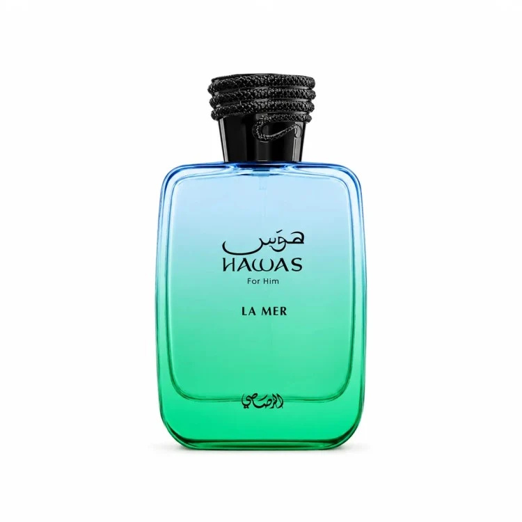 Rasasi Hawas La Mer Eau De Parfum 100ML available at Luca Perfumes Qatar – fresh, aquatic fragrance perfume in Qatar