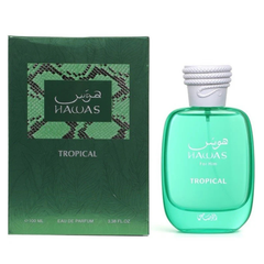 Rasasi Hawas Tropical for Him EDP 100ML available at Luca Perfumes Qatar – fresh tropical men’s fragrance perfume in Qatar
