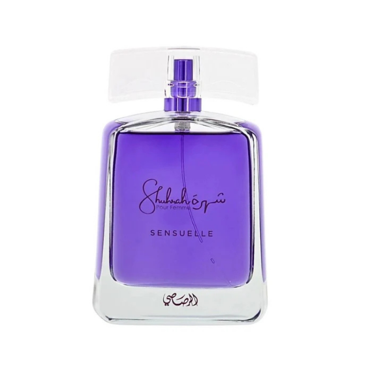 Rasasi Shuhrah Pour Femme Sensuelle Eau De Parfum 90ML at Luca Perfumes Qatar – elegant floral and sensual women’s fragrance available in Qatar with fast delivery.

