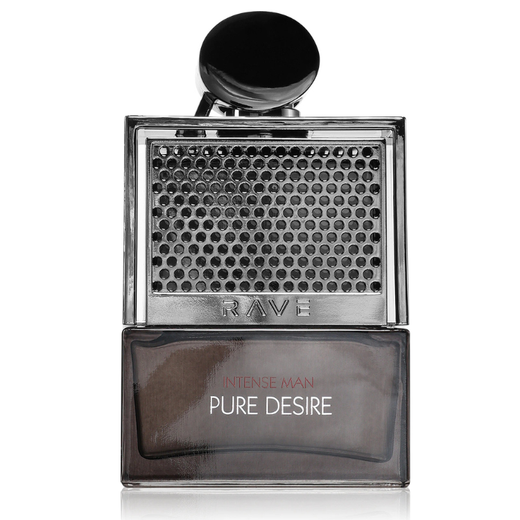 Rave Pure Desire Intense Man EDP 100ML available at Luca Perfumes Qatar – bold, intense men’s fragrance perfume in Qatar.