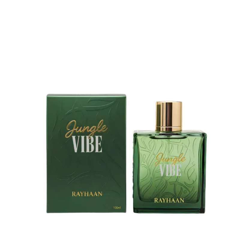 Rayhaan Jungle Vibe Eau de Parfum 100ML available at Luca Perfumes Qatar – authentic Rayhaan fragrance in Doha with same day delivery across Qatar
