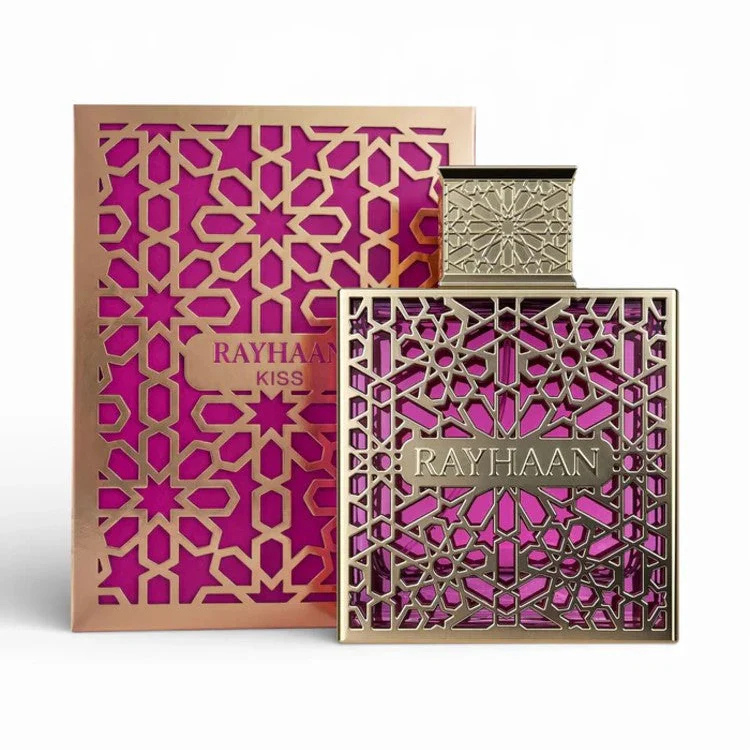 Rayhaan Kiss Eau de Parfum 100ML available at Luca Perfumes Qatar – premium luxury fragrance perfume in Qatar
