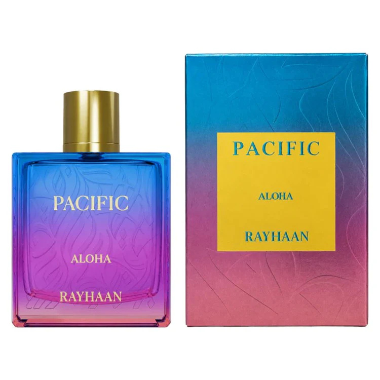 Rayhaan Pacific Aloha Eau De Parfum 100ML available at Luca Perfumes Qatar – fresh tropical fragrance perfume in Qatar
