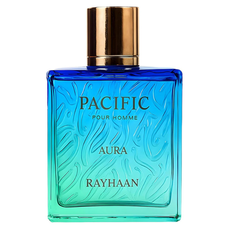 Rayhaan Pacific Aura Eau de Parfum 100ML perfume available at Luca Perfumes Qatar – fresh luxury branded fragrance in Qatar
