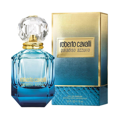 “Roberto Cavalli Paradiso Azzurro 75ml EDP perfume with fresh floral aquatic scent, original fragrance in Qatar”
