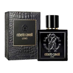 Roberto Cavalli Uomo 100ml EDT perfume with warm sweet woody scent, original fragrance in Qatar
