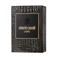 Roberto Cavalli Uomo 100ml EDT perfume with warm sweet woody scent, original fragrance in Qatar
