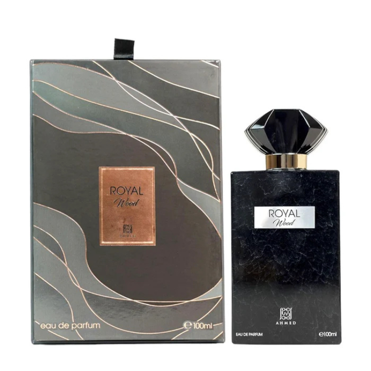 Royal Wood EDP 100ML by Ahmed Al Maghribi available at Luca Perfumes Qatar – rich, elegant woody fragrance perfume in Qatar

