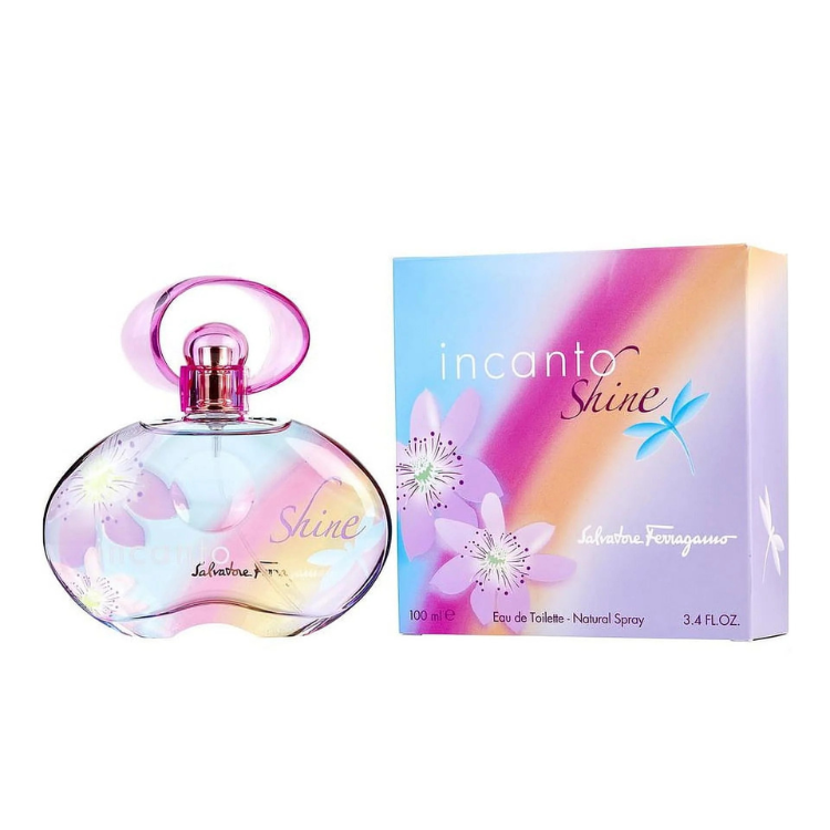 Salvatore Ferragamo Incanto Shine 100 ML EDT original women’s perfume available at Luca Perfumes Qatar – fresh fruity floral fragrance in Doha Qatar
