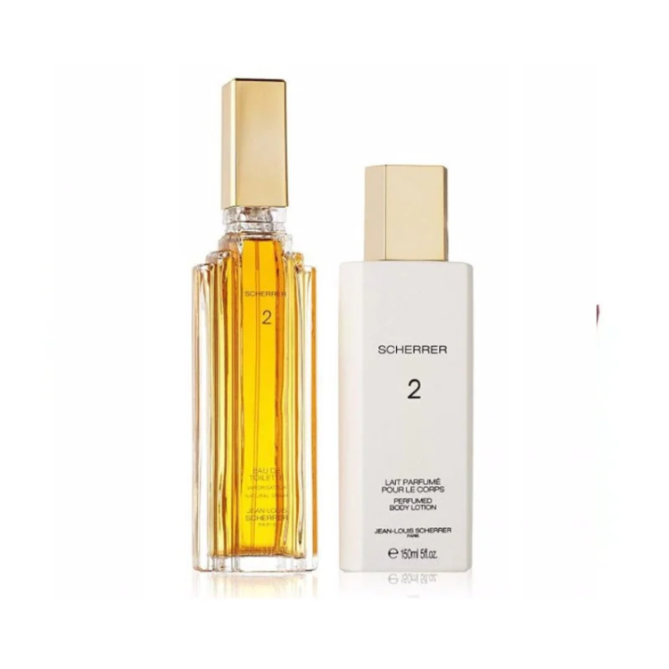 Scherrer Paris Scherrer 2 Gift Set 100ml EDT perfume set with classic fresh floral woody scent, original fragrance in Qatar