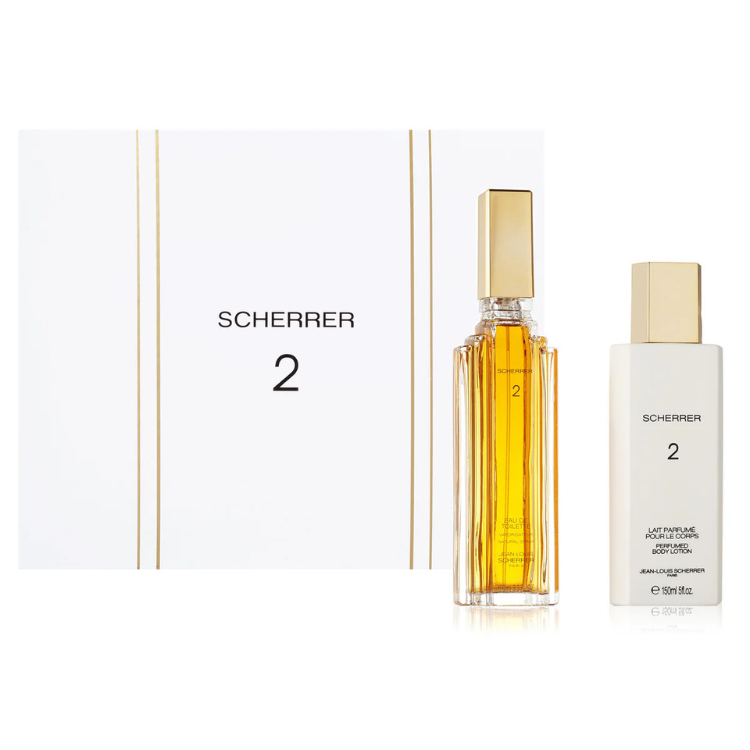 Scherrer Paris Scherrer 2 Gift Set 100ml EDT perfume set with classic fresh floral woody scent, original fragrance in Qatar