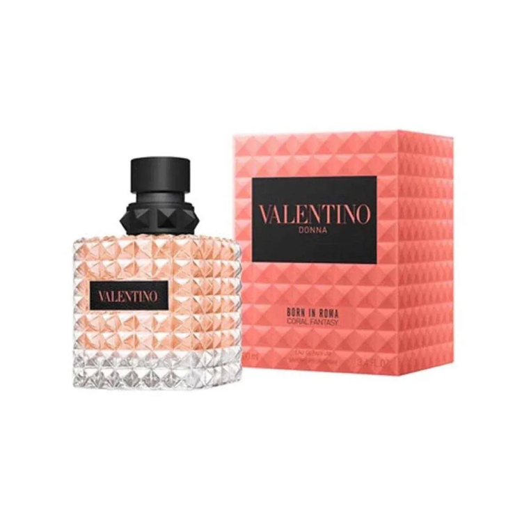Valentino Donna Born In Roma Coral Fantasy 100 ML EDP original women’s perfume available at Luca Perfumes Qatar – vibrant fruity floral fragrance in Doha Qatar

