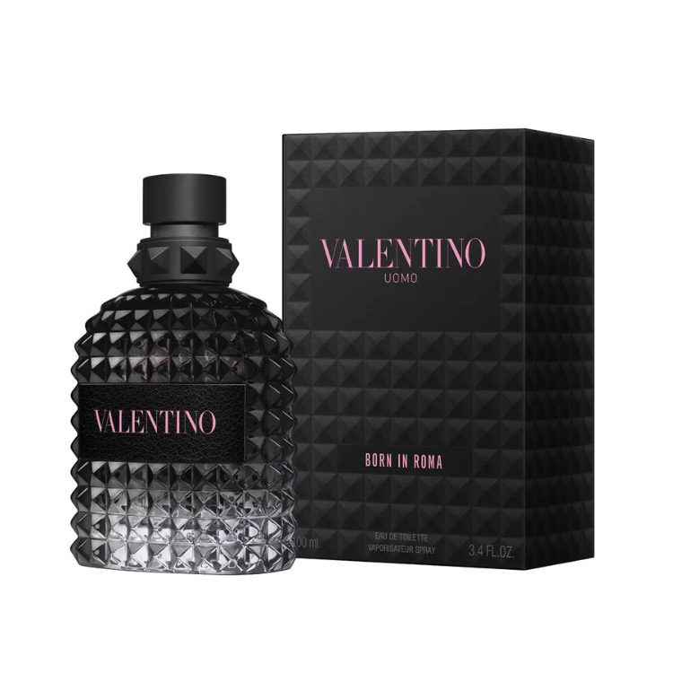 Valentino Uomo Born In Roma 100 ML EDT original men’s perfume available at Luca Perfumes Qatar – modern woody aromatic fragrance for men in Doha Qatar
