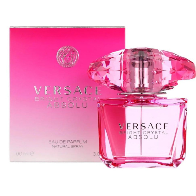 “Versace Bright Crystal Absolu 90ml EDP perfume with rich fruity floral scent, original fragrance in Qatar”
