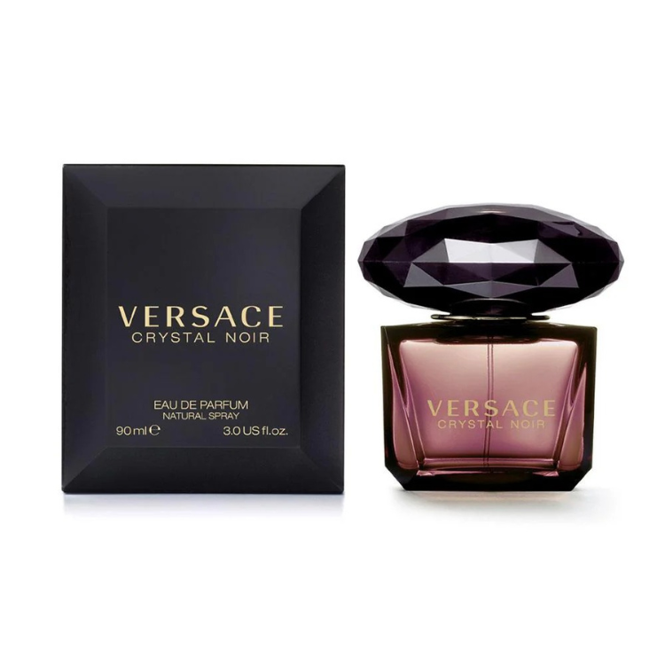 “Versace Crystal Noir 90ml EDP perfume with rich warm floral scent, original fragrance in Qatar”
