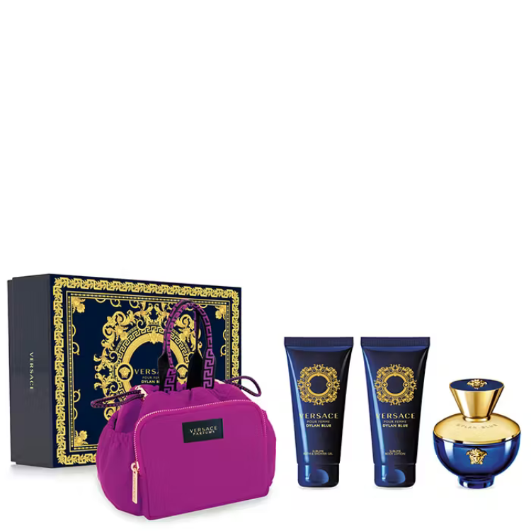 Versace Dylan Blue Pour Femme Gift Set 100ML EDP perfume for women Luca Perfumes Qatar
