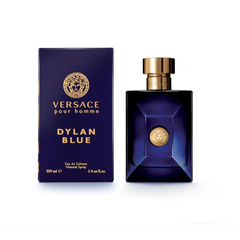 “Versace Dylan Blue 100ml EDT perfume with fresh woody aromatic scent, original fragrance in Qatar”
