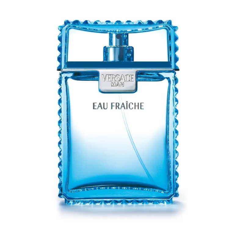 “Versace Man Eau Fraiche 100ml EDT perfume with fresh citrus aquatic scent, original fragrance in Qatar”
