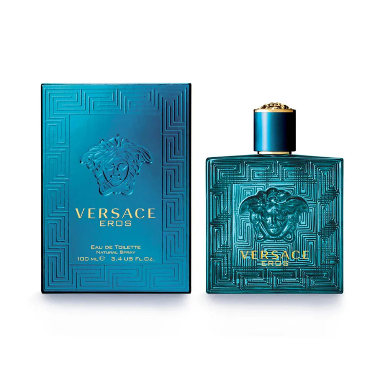 “Versace Eros 100ml EDT perfume with fresh sweet woody scent, original fragrance in Qatar”
