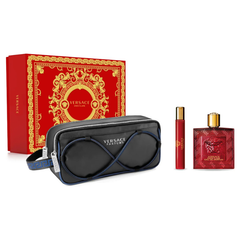 Versace Versace Eros Flame Gift Set 100ML EDP men perfume Luca Perfumes Qatar
