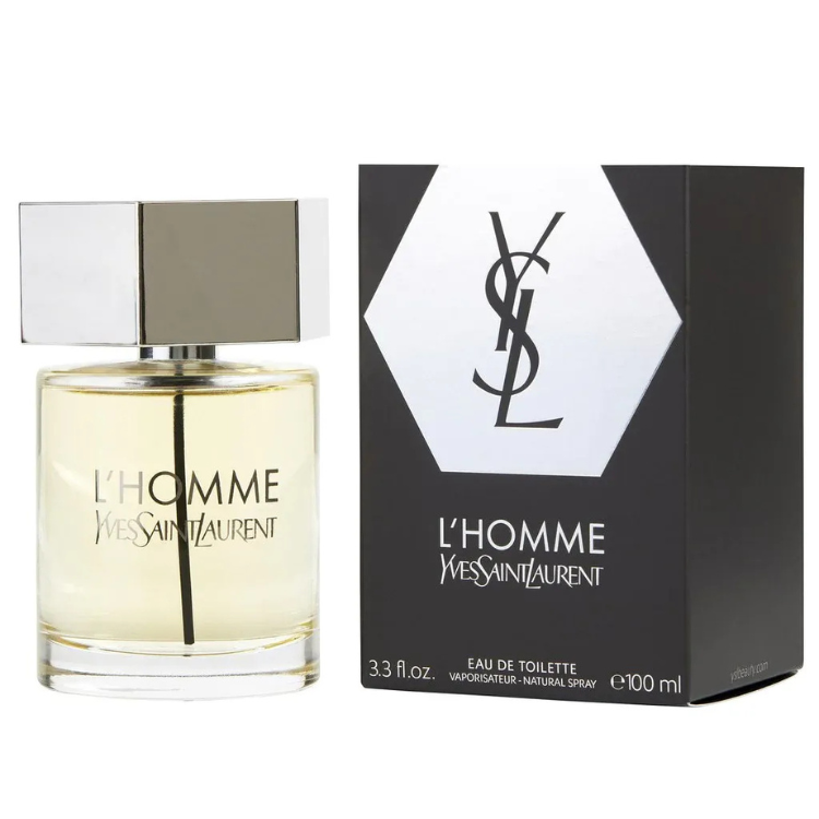 YSL L’Homme 100ml EDT perfume with fresh woody citrus scent, original fragrance in Qatar
