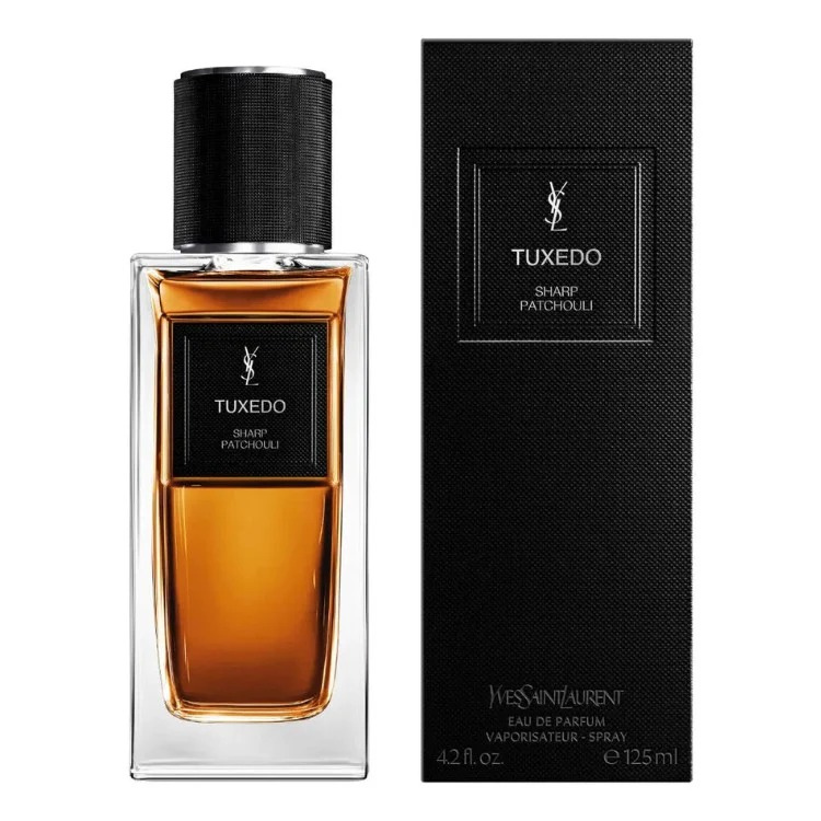 YSL Tuxedo Sharp Patchouli 125ml EDP perfume with rich patchouli spicy scent, original fragrance in Qatar
